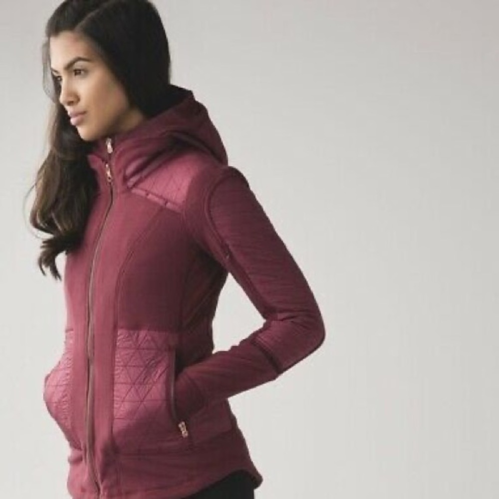 Lululemon Fleecy Keen Jacket in Mulled Wine